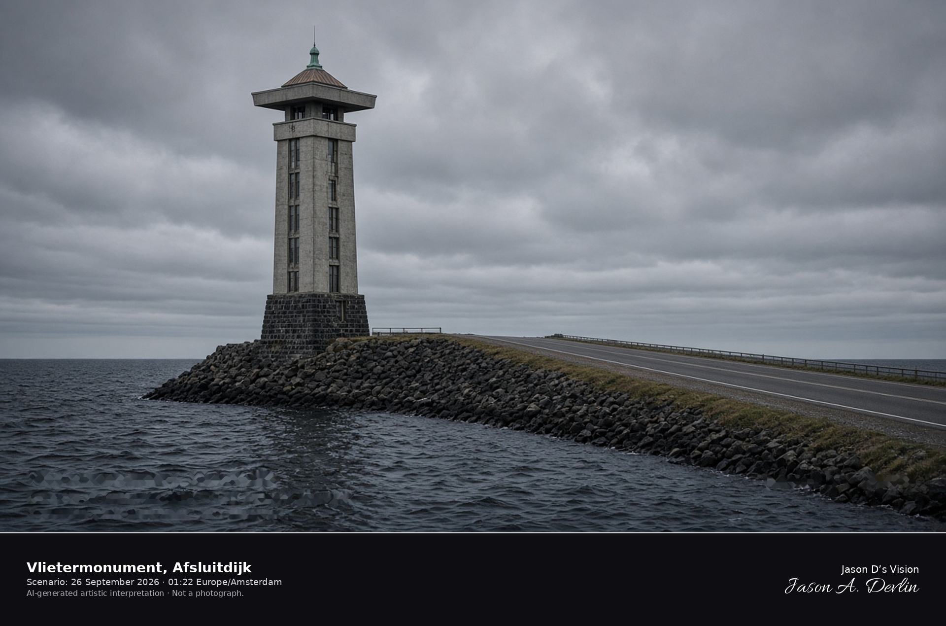 Vlietermonument, Afsluitdijk