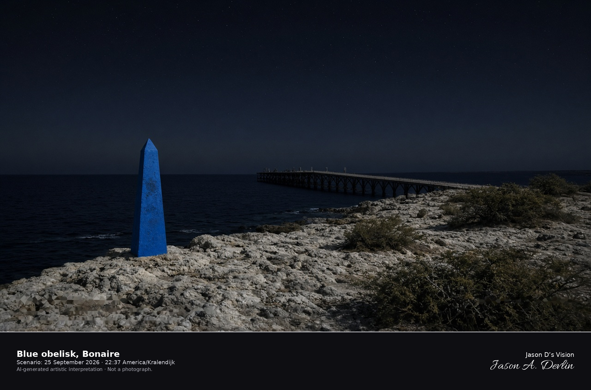 Blue obelisk, Bonaire
